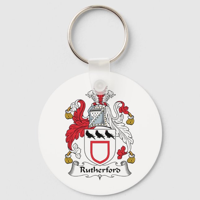 Rutherford Family Crest Keychain (Front)