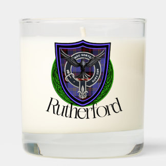 Rutherford Scottish Clan Tartan and Crest Scented Candle