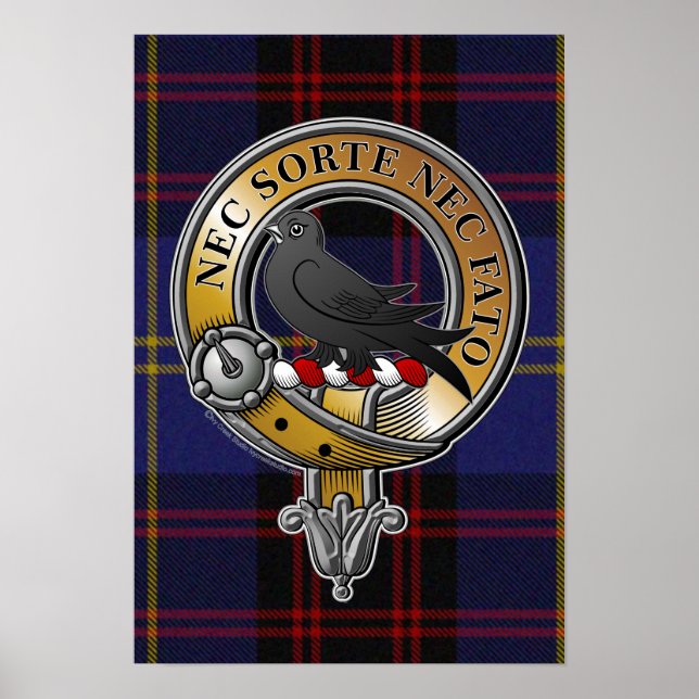 Rutherford Tartan & Badge Poster (Front)