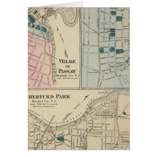Rutherfurd Park, Passaic, Hackensack Cards (Front)