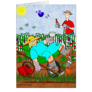 Ruthie and Ralphie Relax in the Garden - Cards