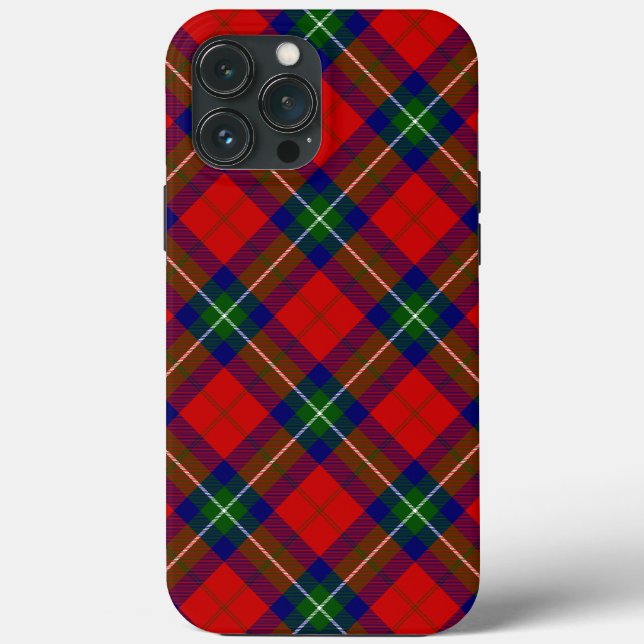 Ruthven tartan red green blue plaid Case-Mate iPhone case (Back)