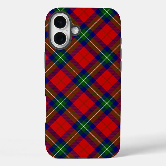 Ruthven tartan red green blue plaid Case-Mate iPhone case (Back)