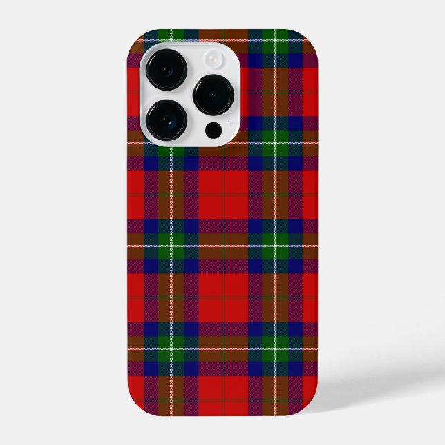 Ruthven tartan red green blue plaid iPhone case (Back)