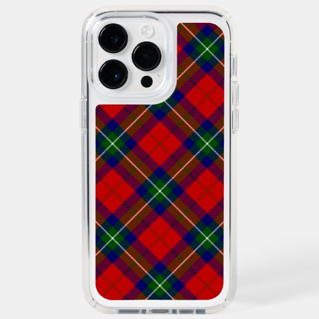 Ruthven tartan red green blue plaid speck iPhone case (Front)