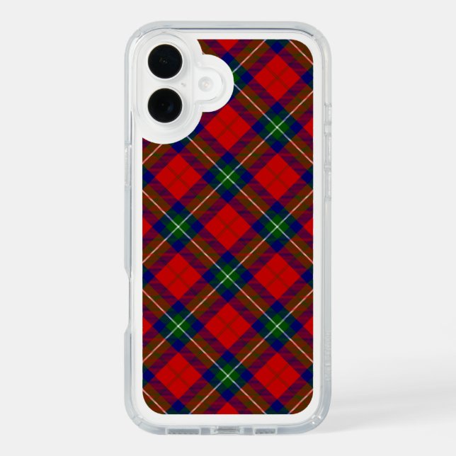Ruthven tartan red green blue plaid speck iPhone case (Front)