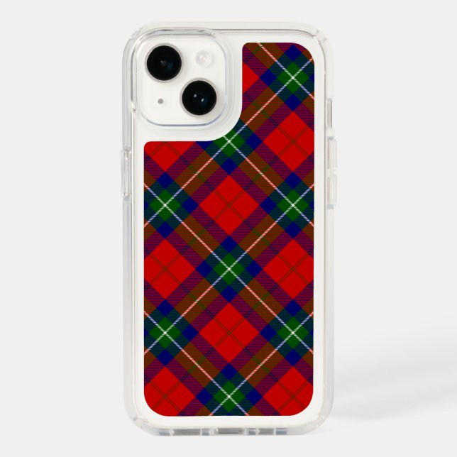 Ruthven tartan red green blue plaid speck iPhone case (Front)