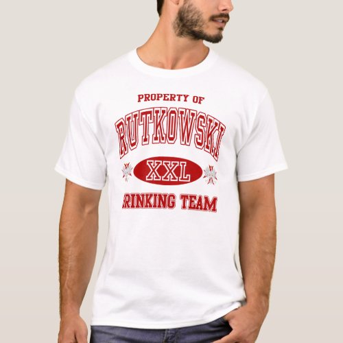 Rutkowski Polish Drinking Team T_Shirt