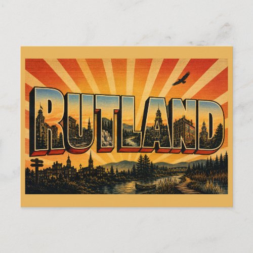 Rutland VT National Forest Otter Creek Art Postcard