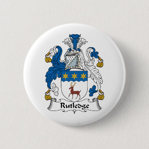 Rutledge Family Crest Pinback Button