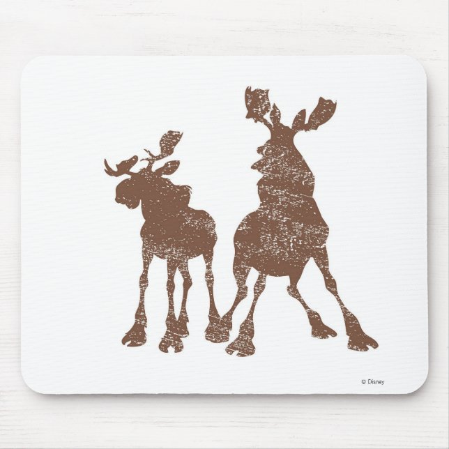Rutt and Tuke Silhouette Disney Mouse Pad (Front)