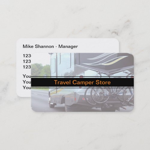 RV Camper And Campgrounds Business Cards