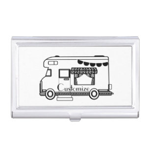 RV Camper Caravan Thunder_Cove  Business Card Case