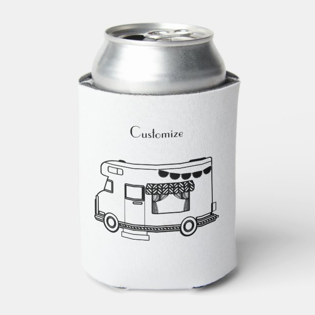 RV Camper Caravan Thunder_Cove  Can Cooler (Can Front)