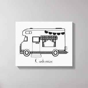 RV Camper Caravan Thunder_Cove Canvas Print