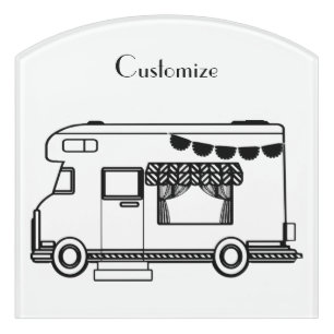 RV Camper Caravan Thunder_Cove Door Sign
