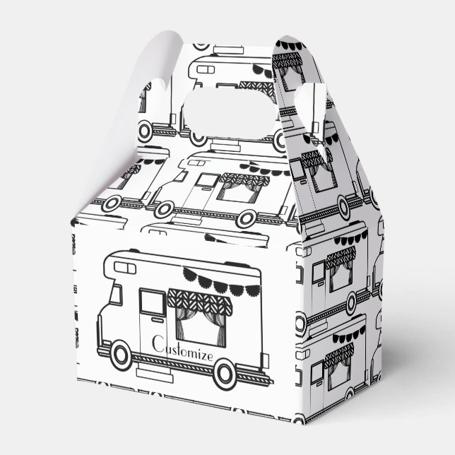 RV Camper Caravan Thunder_Cove Favor Boxes (Front Side)