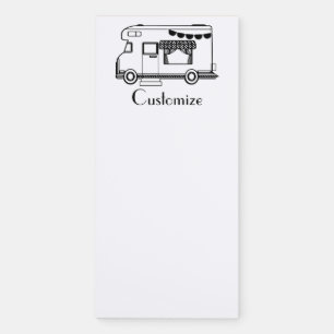 RV Camper Caravan Thunder_Cove Magnetic Notepad