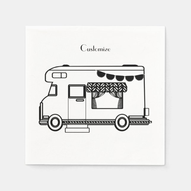 RV Camper Caravan Thunder_Cove Napkins (Front)