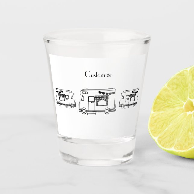 RV Camper Caravan Thunder_Cove  Shot Glass (Front)