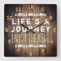 RV Camper Travel Quote Rustic Wood