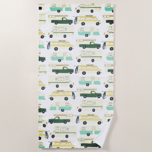 RV Campervan vanlife Motorhome Trailer CUSTOMIZE Beach Towel