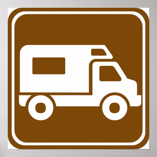 RV Campground Highway Sign (Front)