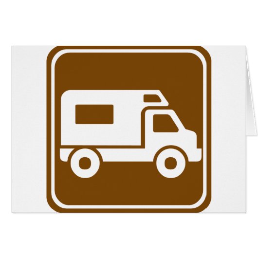 RV Campground Highway Sign Cards (Front Horizontal)