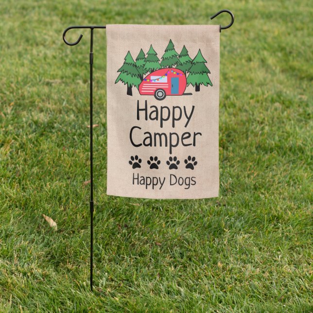 RV Camping Accessories, Dog Camping Garden Flag (In SItu)