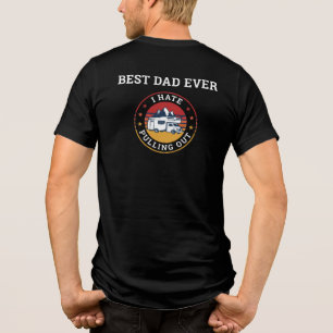 RV Camping Fathers Day Custom Best Dad Ever Tri-Blend Shirt