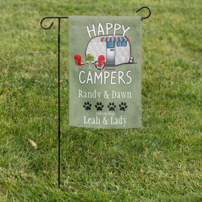 RV Camping Gift Ideas, Fun Camping Flags (In SItu)