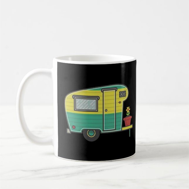 RV Camping Memes, Home is Where You Park, Camping Coffee Mug (Left)
