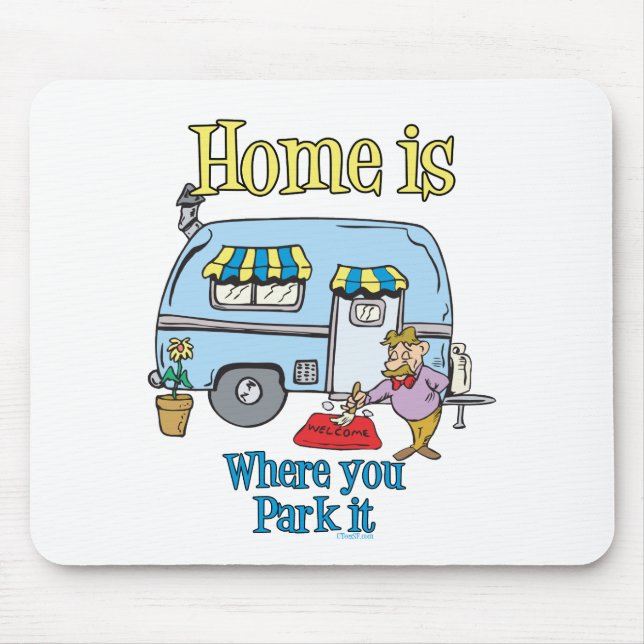 Rv Camping Mouse Pad (Front)