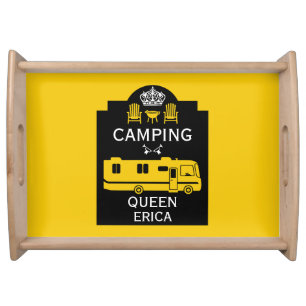 RV Camping Queen USA Serving Tray