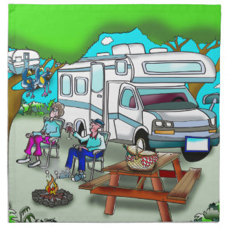 RV Cartoon 9475 Napkin