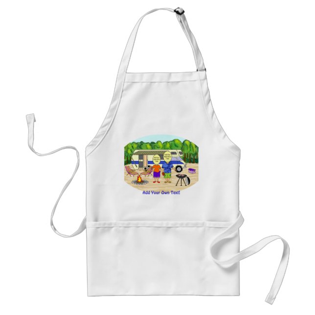 RV Cartoon Adult Apron (Front)