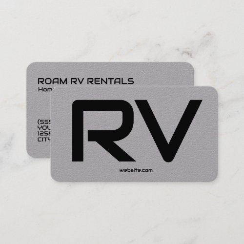  RV Custom QR Code Premium Business Card