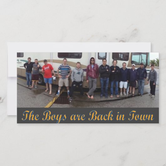 RV Derby Trip Photo Card (Front)