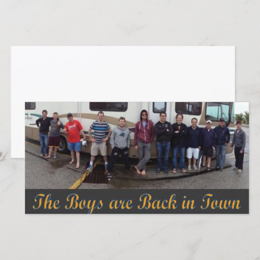 RV Derby Trip Photo Card (Front/Back)