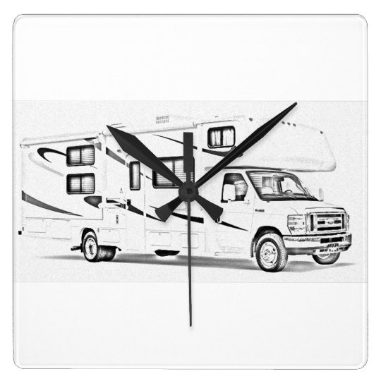 "RV" design wall clocks