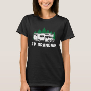 Rv Grandma Camping Motorhome Camper Grandmother T-Shirt
