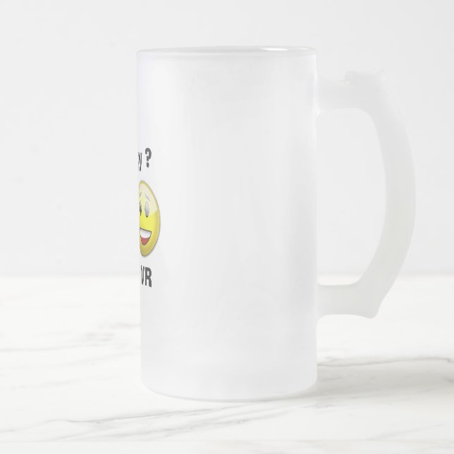 "RV Happy" Frosted Mug (Right)