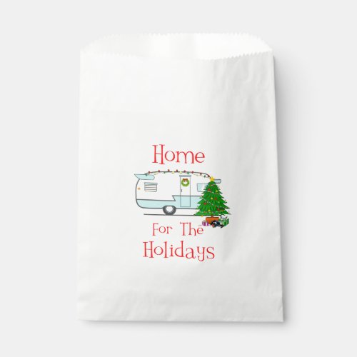 RV Home For The Holidays Favor Bag