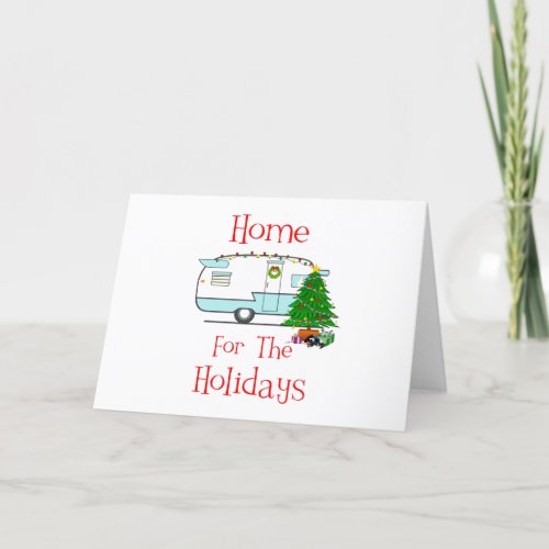 RV Home For The Holidays Holiday Card