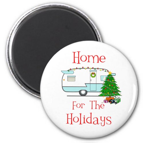 RV Home For The Holidays Magnet