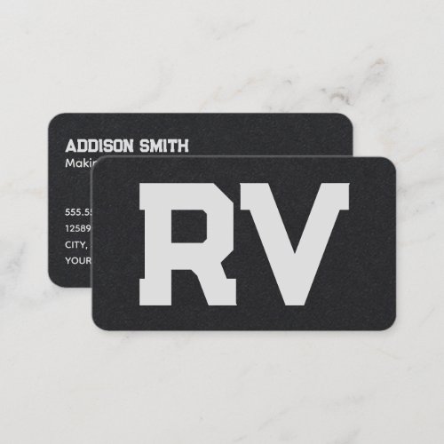 RV Motorhome Business Card