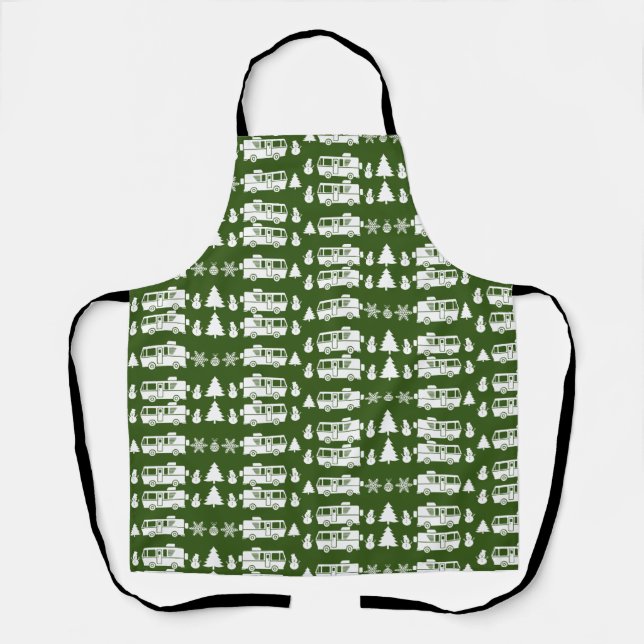 RV Motorhome Christmas Decor Apron (Front)
