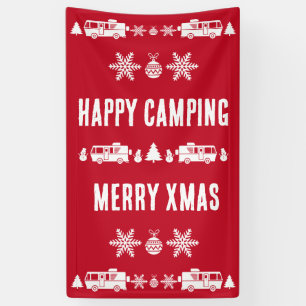 RV Motorhome Christmas Decor Banner