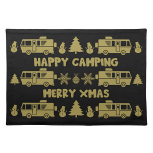RV Motorhome Christmas Decor Cloth Placemat