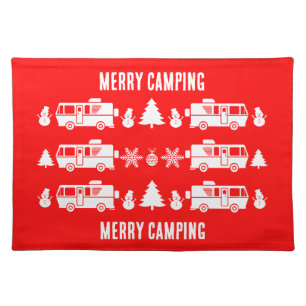 RV Motorhome Christmas Decor Cloth Placemat
